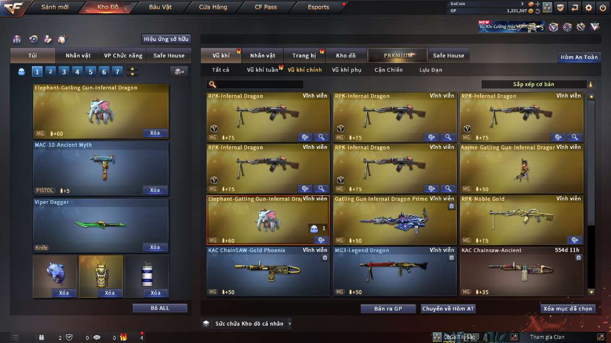 shop acc cf uy tin gia re